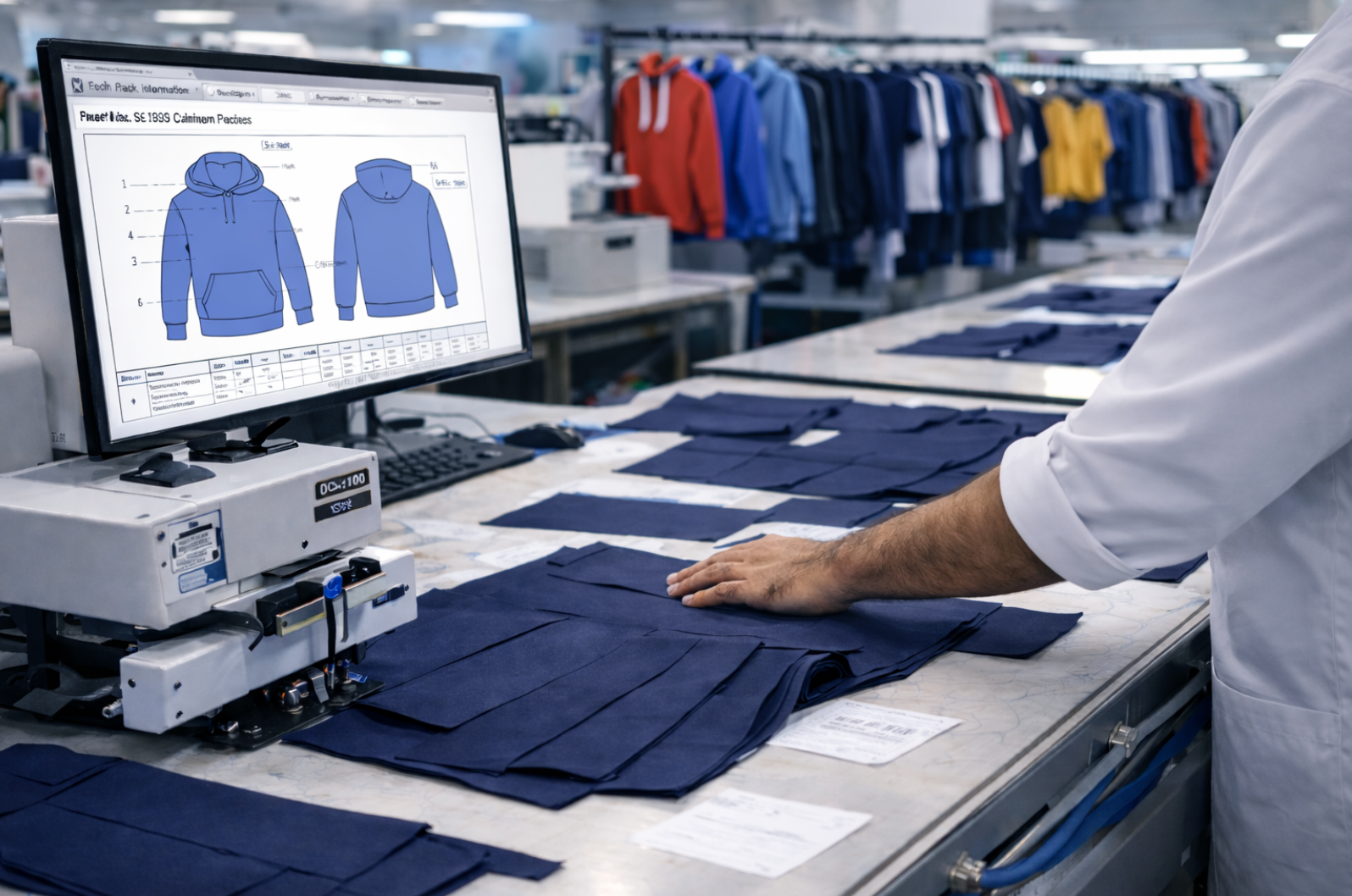 Sportswear pattern cutting and product development